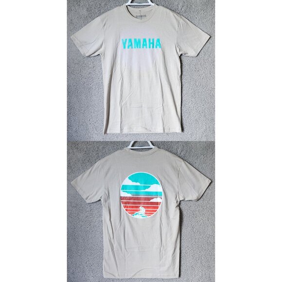 NEW Genuine Yamaha Gray Back Jet Ski Sunset Graphic T Shirt Size Small